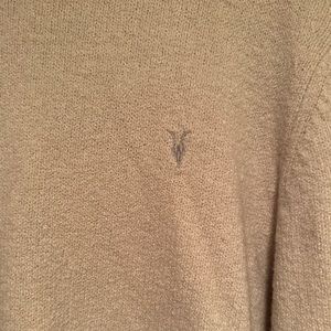 Mens All Saints Knitted crewneck Cream medium